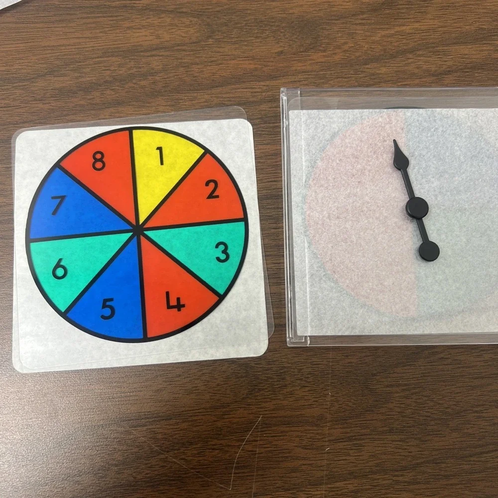 ETA spinners‎ For Overhead Projector Set ETA 4010 Set Of 6 Templates CUISENAIRE